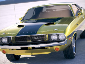 Dodge Challenger 1970 With Interior 3D 模型