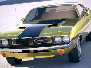 Dodge Challenger 1970 With Interior 3D Model