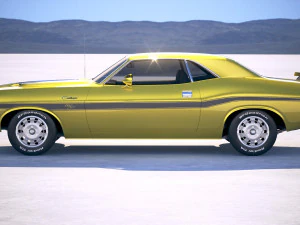 Dodge Challenger 1970 With Interior 3D Model