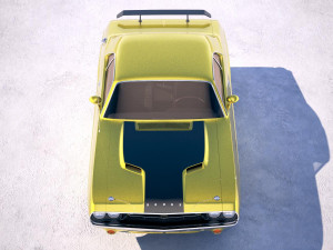 Dodge Challenger 1970 With Interior 3D 模型