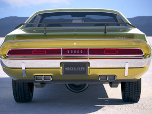 Dodge Challenger 1970 With Interior 3D 模型