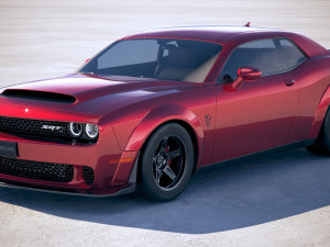 Dodge Challenger SRT Demon 2018 3D Model