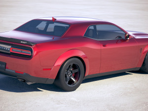 Dodge Challenger SRT Demon 2018 3D Model
