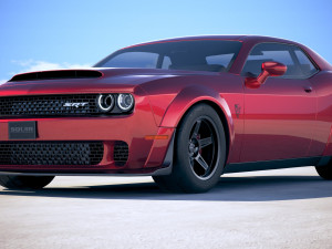 Dodge Challenger SRT Demon 2018 3D Model