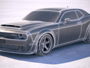 Dodge Challenger SRT Demon 2018 3D Model