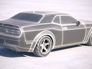 Dodge Challenger SRT Demon 2018 3D Model