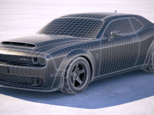 Dodge Challenger SRT Demon 2018 3D Model