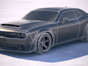 Dodge Challenger SRT Demon 2018 3D Model