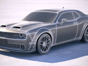 Dodge Challenger SRT Hellcat 2019 3D Model