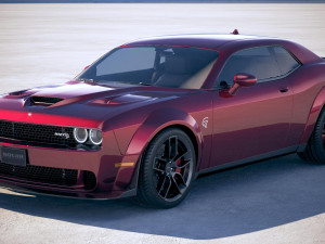 Dodge Challenger SRT Hellcat Widebody 2018 3D Model