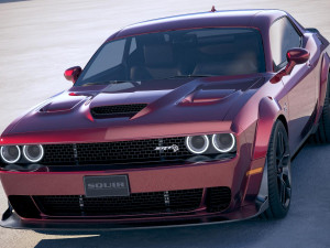 Dodge Challenger SRT Hellcat Widebody 2018 3D-Modell