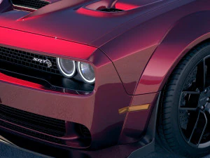 Dodge Challenger SRT Hellcat Widebody 2018 3D Model
