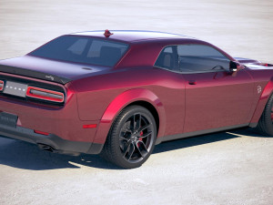 Dodge Challenger SRT Hellcat Widebody 2018 3D-Modell