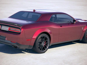 Dodge Challenger SRT Hellcat Widebody 2018 3D Model