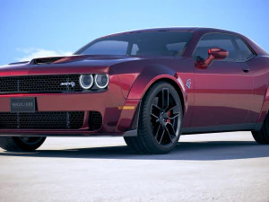 Dodge Challenger SRT Hellcat Widebody 2018 3D Model
