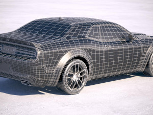 Dodge Challenger SRT Hellcat Widebody 2018 3D-Modell