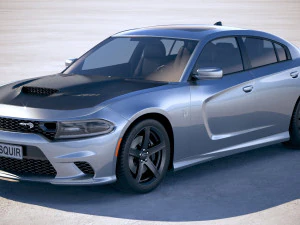 Dodge Charger SRT Hellcat 2019 3D Model