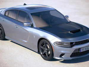 Dodge Charger SRT Hellcat 2019 Modelo 3D