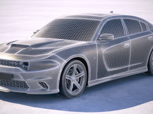 Dodge Charger SRT Hellcat 2019 3D Model