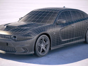 Dodge Charger SRT Hellcat 2019 3D Model