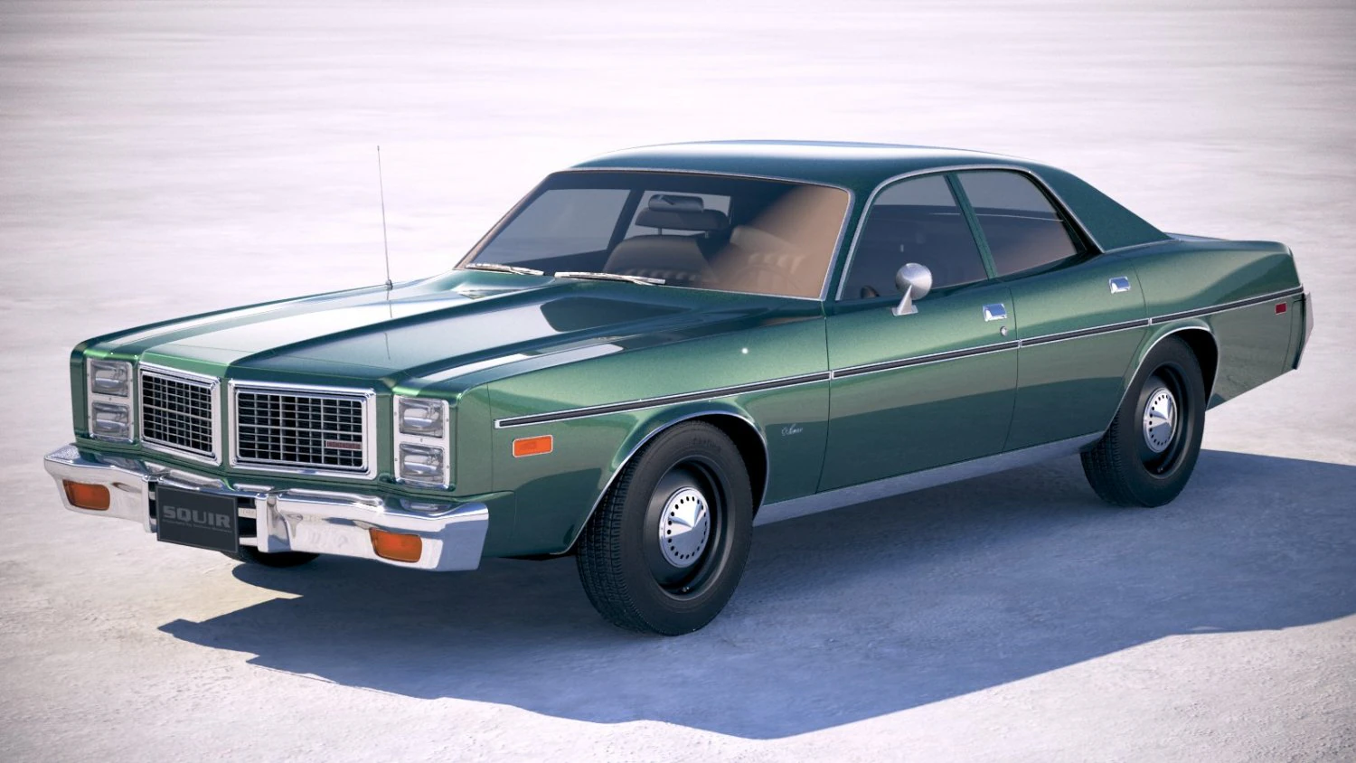 Dodge Monaco 1977 3D Model .c4d .max .obj .3ds .fbx .stl .blend