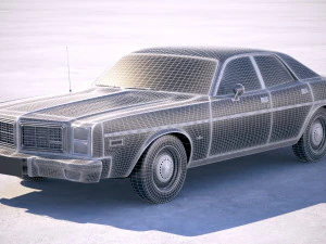 Dodge Monaco 1977 3D Model