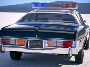 Dodge Monaco Police 1977 3D Model