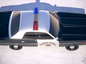 Dodge Monaco Police 1977 3D Model
