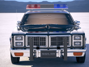 Dodge Monaco Police 1977 3D Model