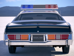 Dodge Monaco Police 1977 3D Model