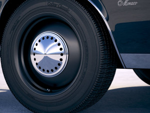 Dodge Monaco Police 1977 3D Model