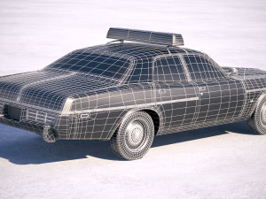 Dodge Monaco Police 1977 3D Model