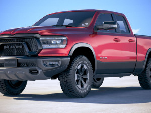 Dodge Ram 1500 Rebel 2019 3D Modell