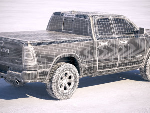 Dodge Ram 1500 Rebel 2019 3D Modell