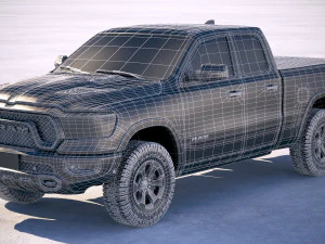Dodge Ram 1500 Rebel 2019 3D Model