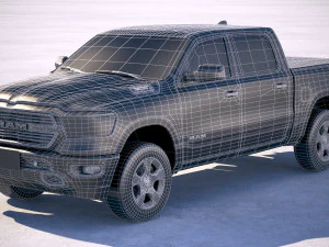 Dodge Ram Bighorn 2019 3D Model