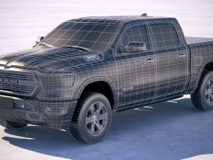 Dodge Ram Laramie 2019 3D-Modell