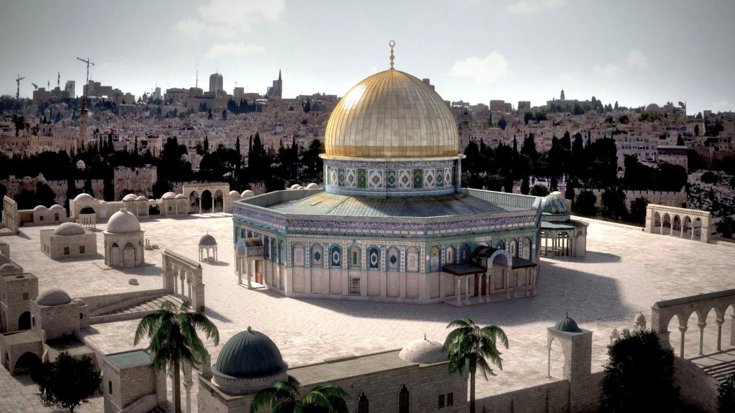 Dome of the Rock 3D Model .c4d .max .obj .3ds .fbx .stl .blend 