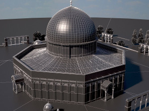 Dome of the Rock 3D मॉडल