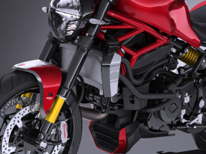 Ducati Monster 1200r 2017 3D मॉडल
