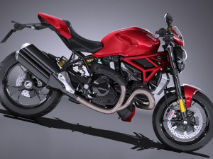 Ducati Monster 1200r 2017 3D मॉडल