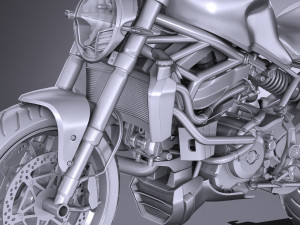 Ducati Monster 1200r 2017 3D मॉडल