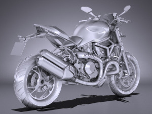 Ducati Monster 1200r 2017 3D मॉडल