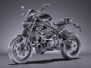 Ducati Monster 1200r 2017 3D मॉडल