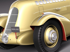 Duesenberg Sj Special Mormon Meteor 1935 3D Model
