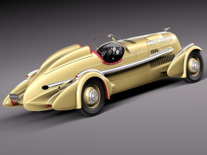Duesenberg Sj Special Mormon Meteor 1935 3D Model