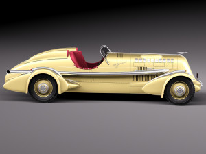 Duesenberg Sj Special Mormon Meteor 1935 3D Model