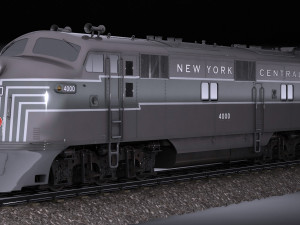 emd e7 nycrr train 3D Model