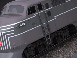 EMD E7 NYCRR Train 3D Model