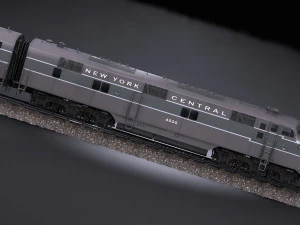EMD E7 NYCRR Train 3D Model